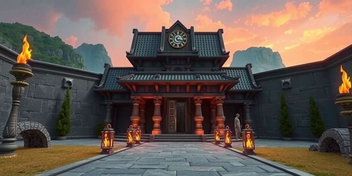 Timeless Temple Quest - Ancient Indian Temple Adventure Timeless Temple Quest main temple entrance with ancient architecture and torches